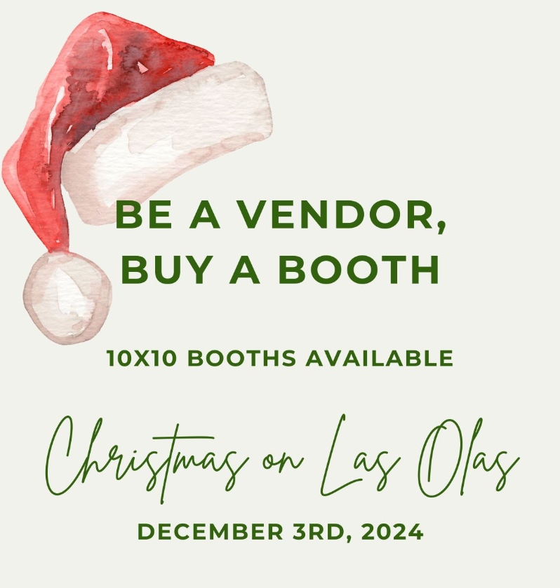 Christmas On Las Olas 10 x 10 Vendor Booth